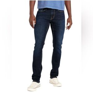 OLD NAVY SLIM Built-In Flex Jeans Dark Blue Wash 34x30
